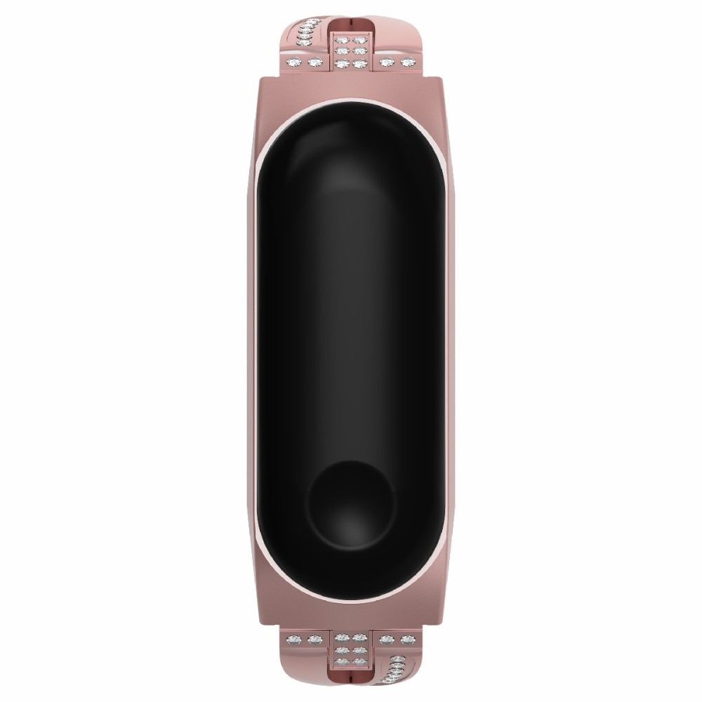 Cinturino Cristallo Xiaomi Mi Band 5/6 rosa dorato