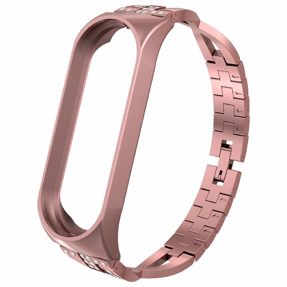 Cinturino Cristallo Xiaomi Mi Band 5/6 rosa dorato