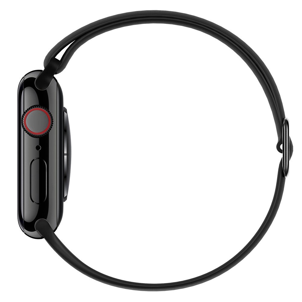 Cinturino in silicone elasticizzato Apple Watch 45mm Series 7 nero