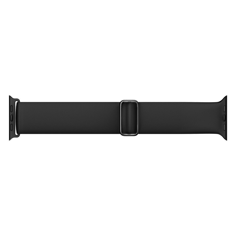 Cinturino in silicone elasticizzato Apple Watch 45mm Series 7 nero
