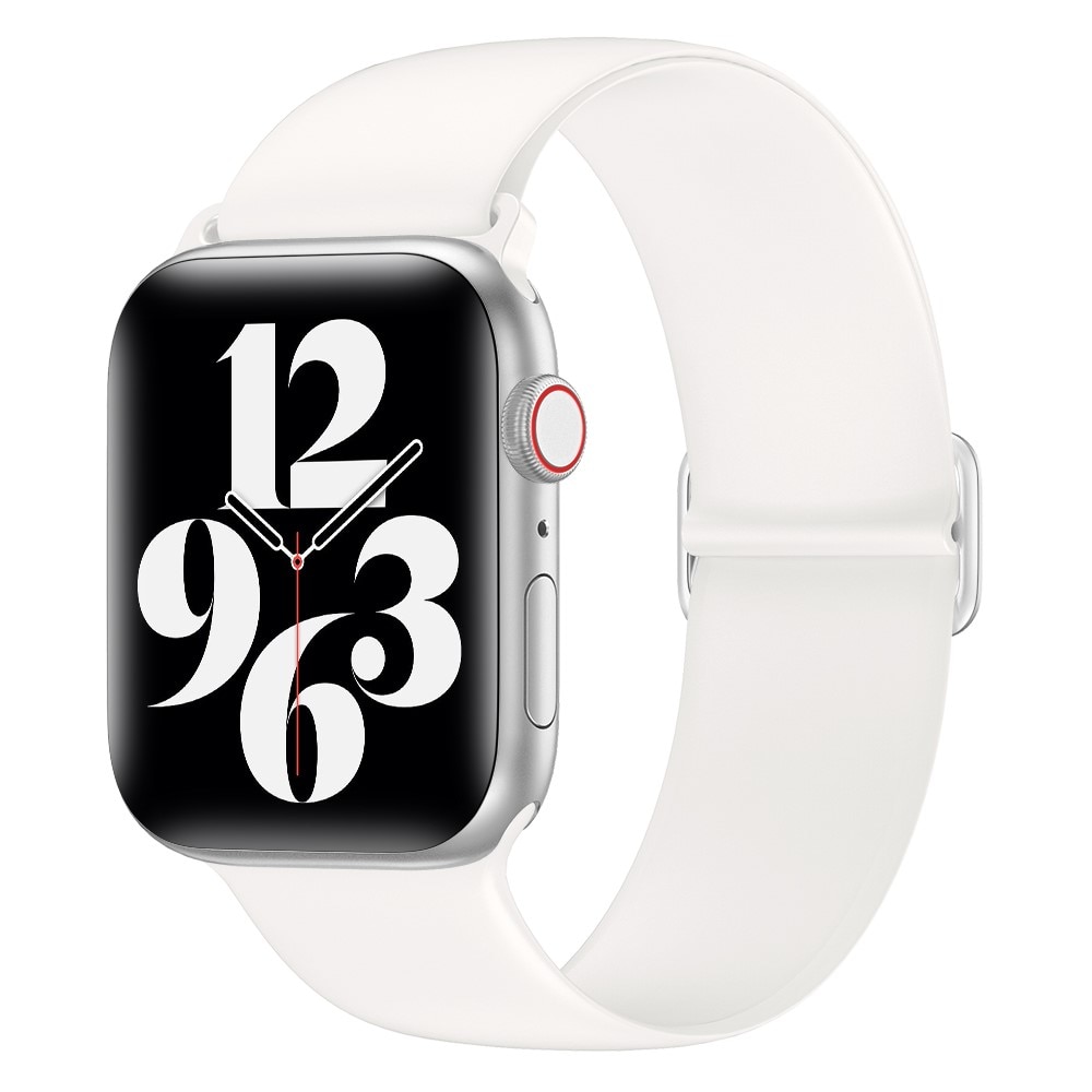 Cinturino in silicone elasticizzato Apple Watch 41mm Series 7 bianco