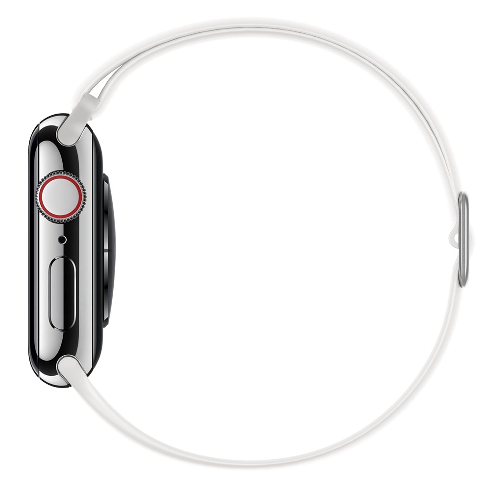 Cinturino in silicone elasticizzato Apple Watch 41mm Series 8 Bianco
