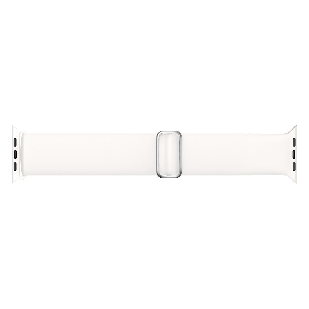 Cinturino in silicone elasticizzato Apple Watch 45mm Series 7 bianco