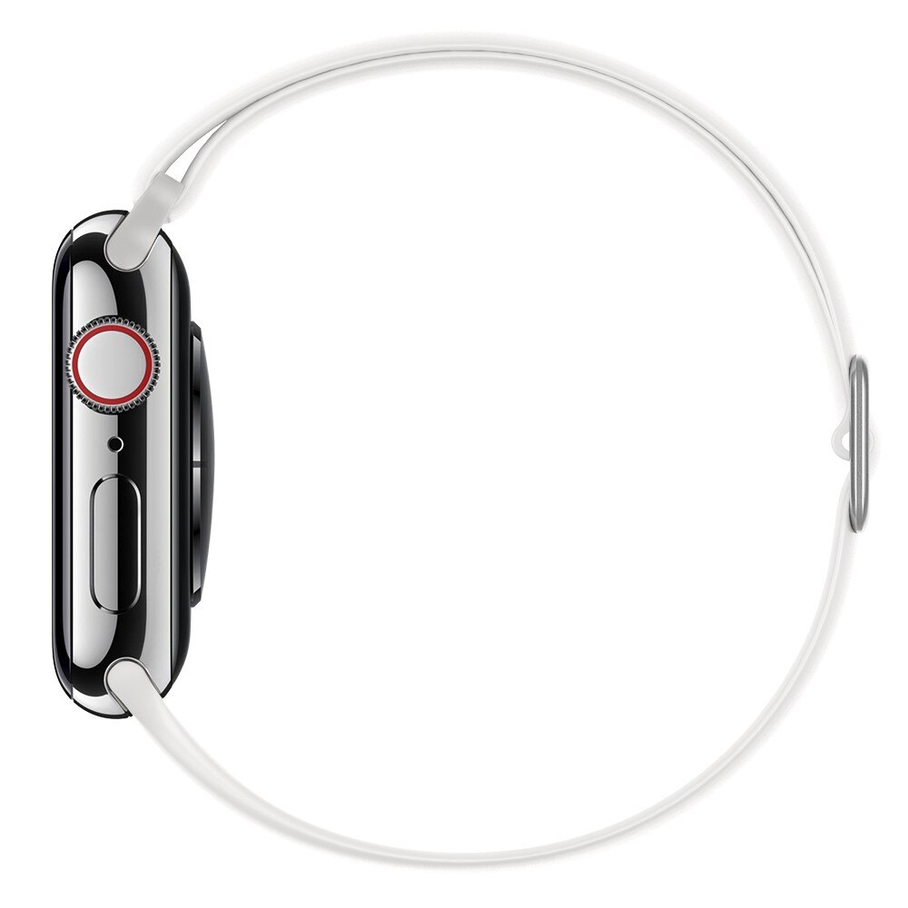 Cinturino in silicone elasticizzato Apple Watch 45mm Series 8 Bianco