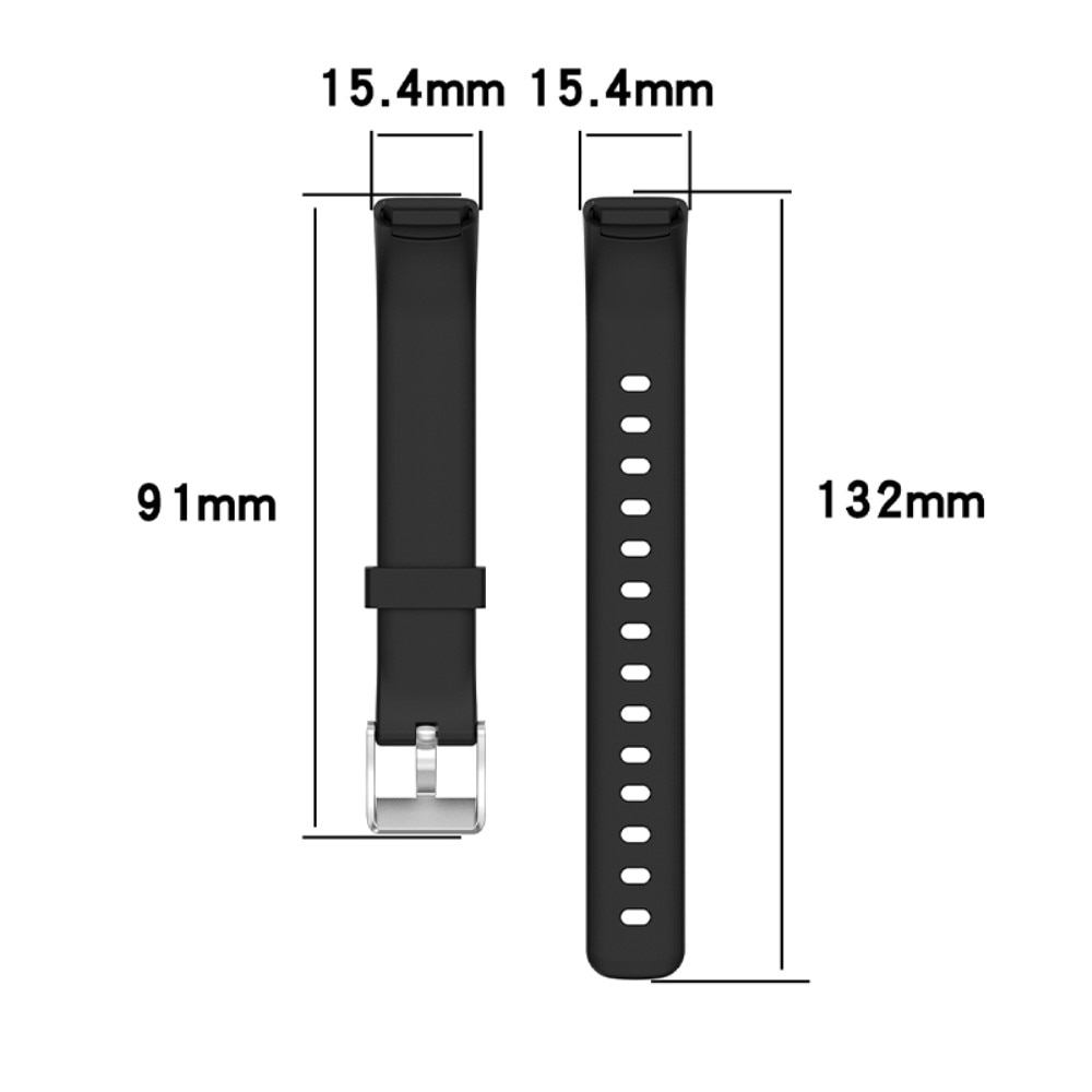 Cinturino in silicone per Fitbit Luxe, nero