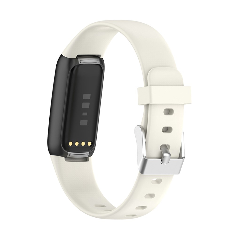 Cinturino in silicone per Fitbit Luxe, bianco