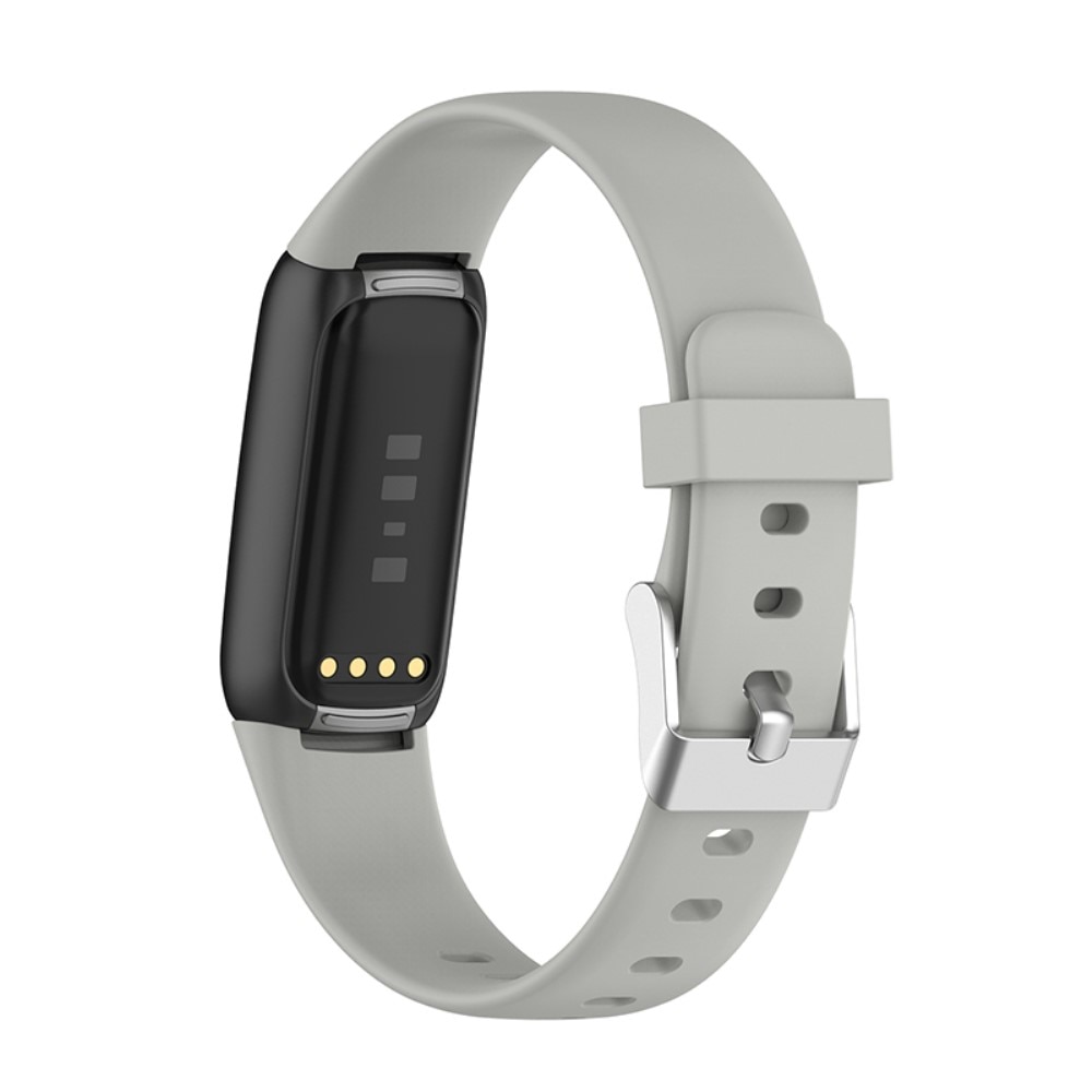 Cinturino in silicone per Fitbit Luxe, grigio
