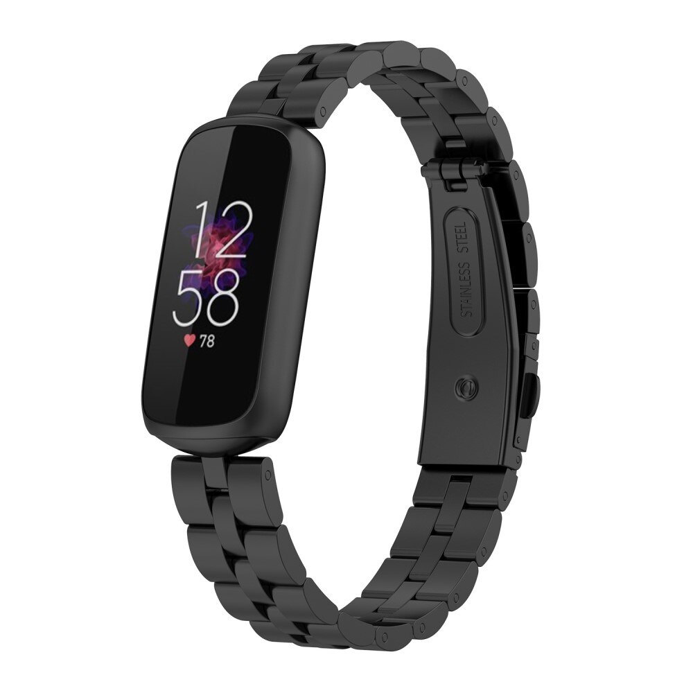 Cinturino in metallo Fitbit Luxe Nero