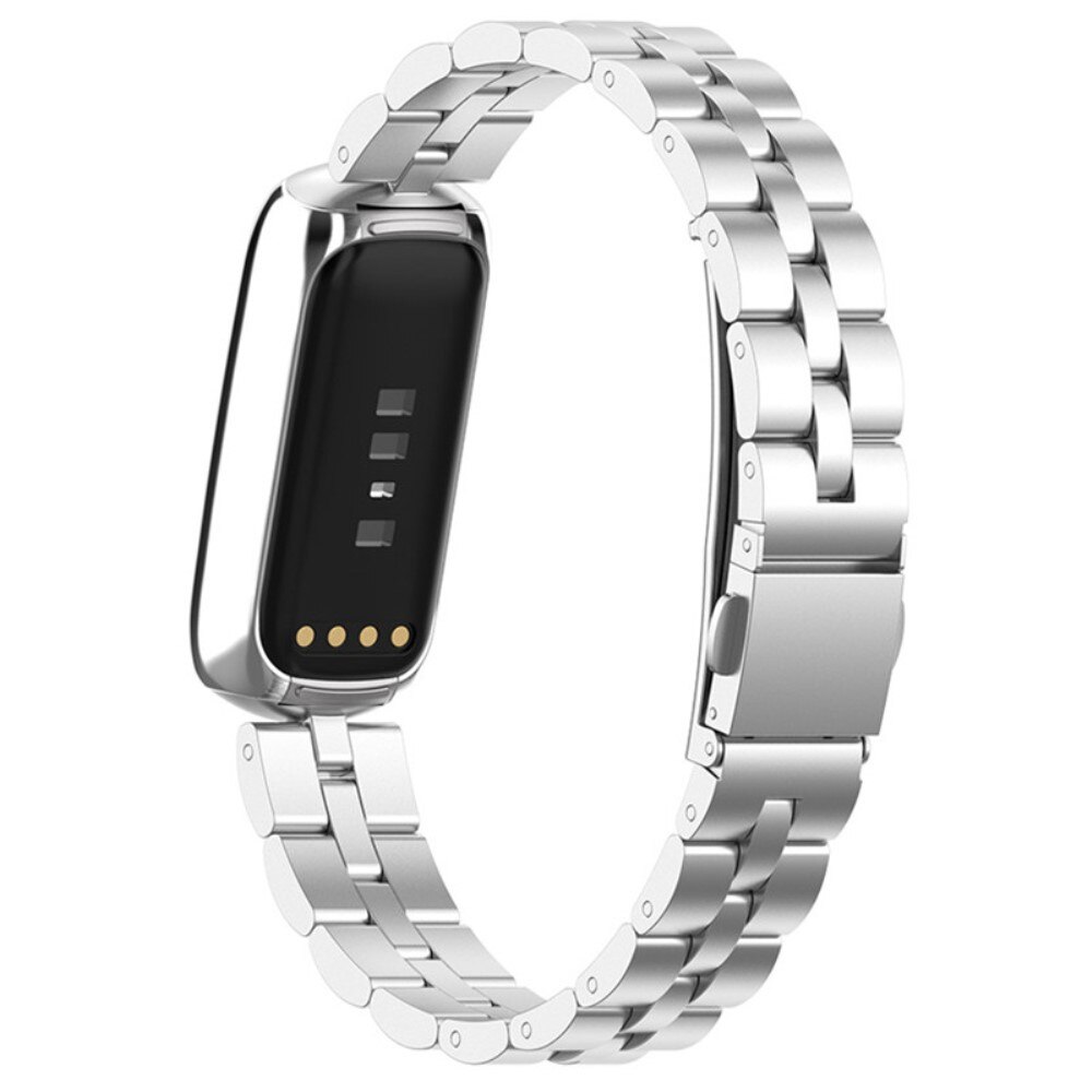 Cinturino in metallo Fitbit Luxe D'argento