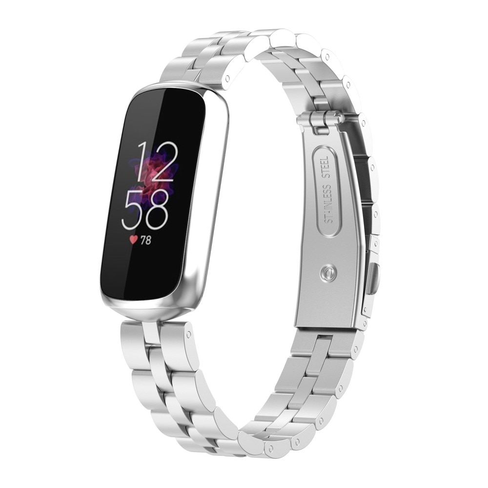 Cinturino in metallo Fitbit Luxe D'argento