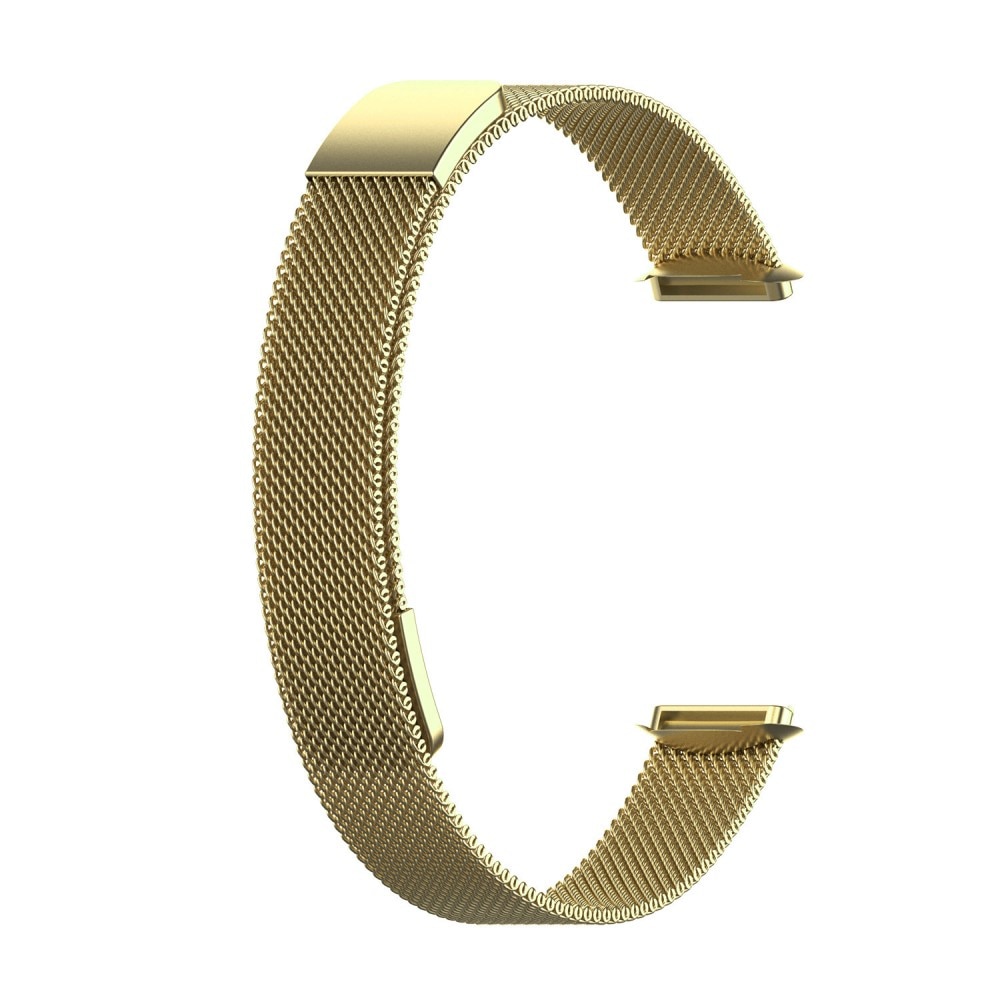 Cinturino in maglia milanese per Fitbit Luxe, oro