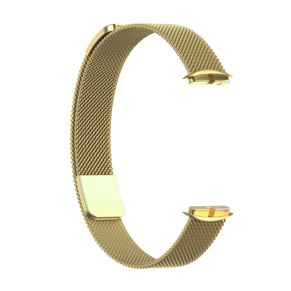 Cinturino in maglia milanese per Fitbit Luxe, oro