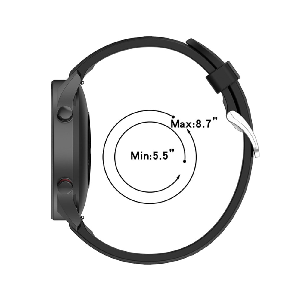 Cinturino in silicone per Xiaomi Mi Watch, nero