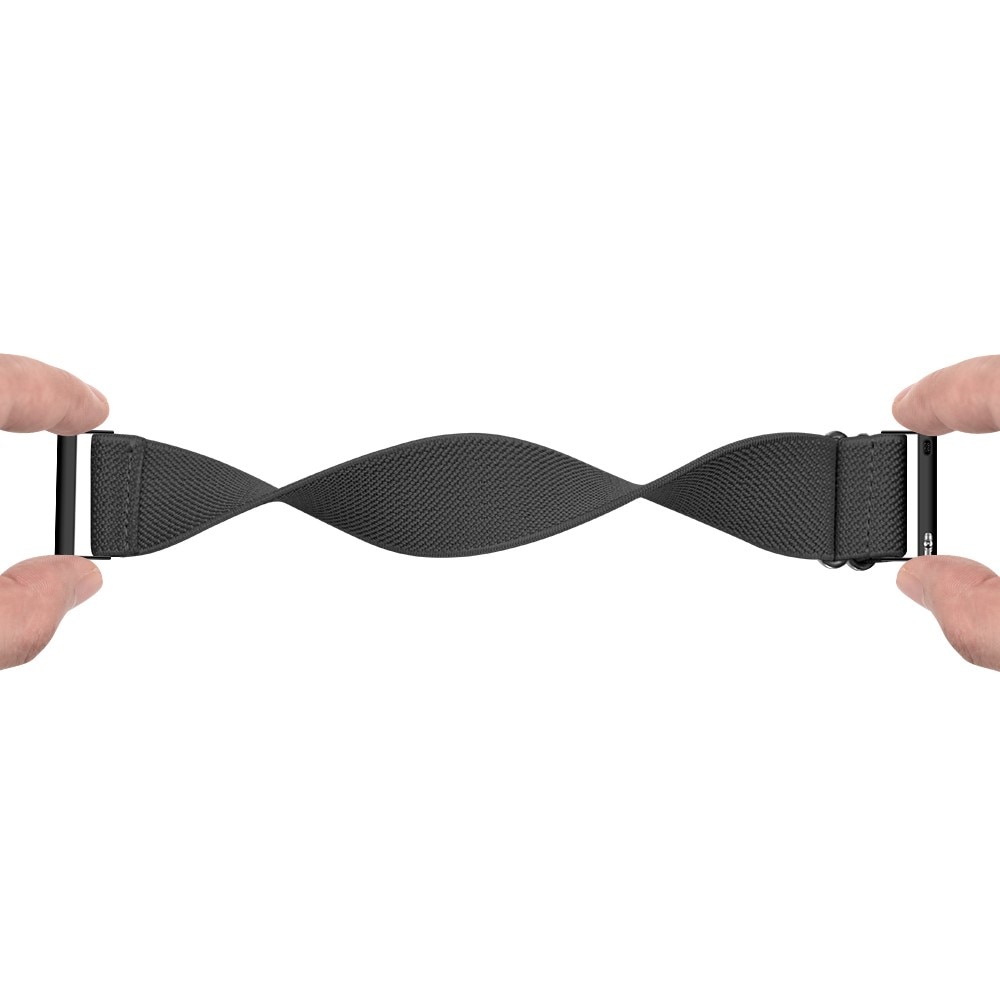 Cinturino in nylon elasticizzato Universal 22mm grigio scuro
