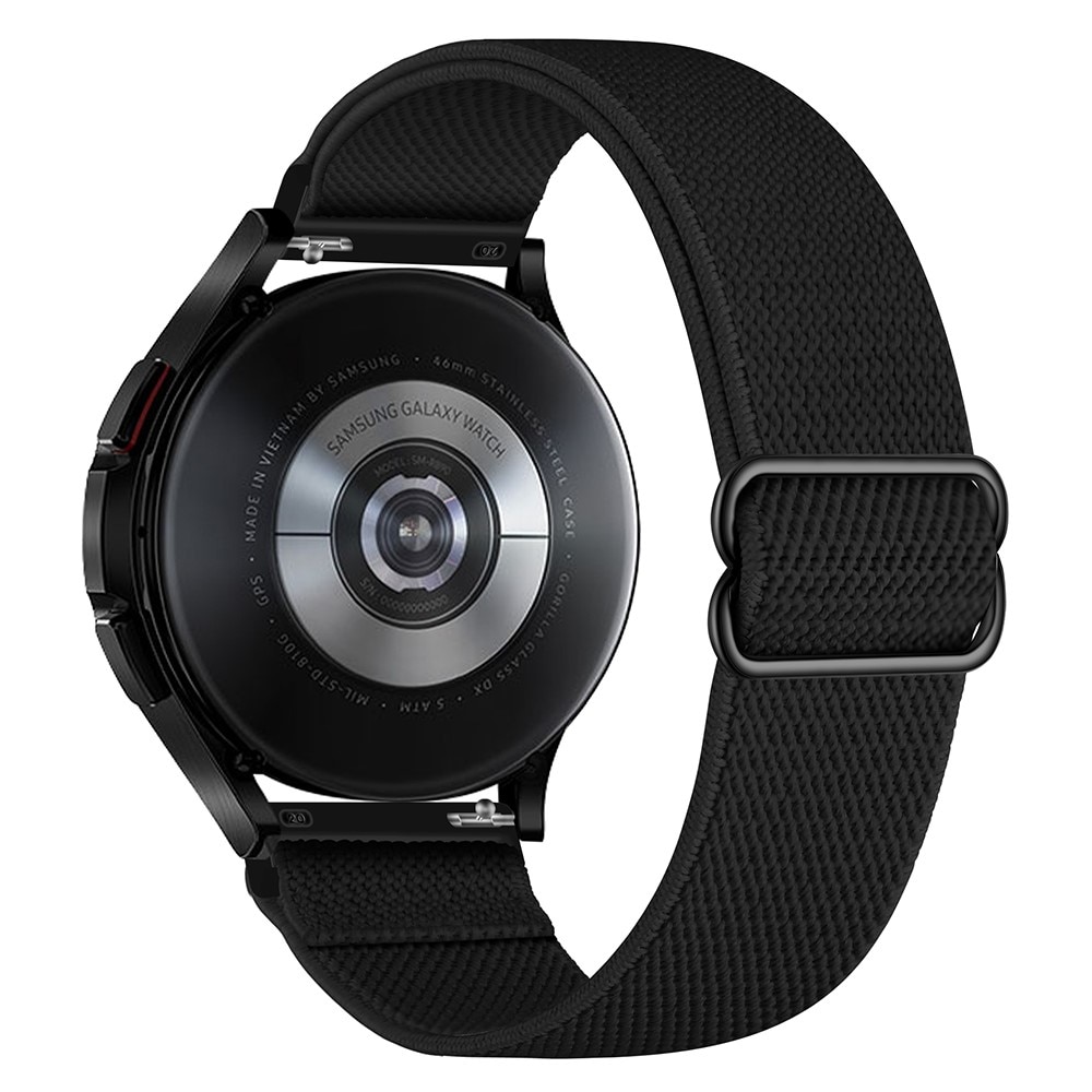 Cinturino in nylon elasticizzato Samsung Galaxy Watch 4 40/42/44/46mm nero