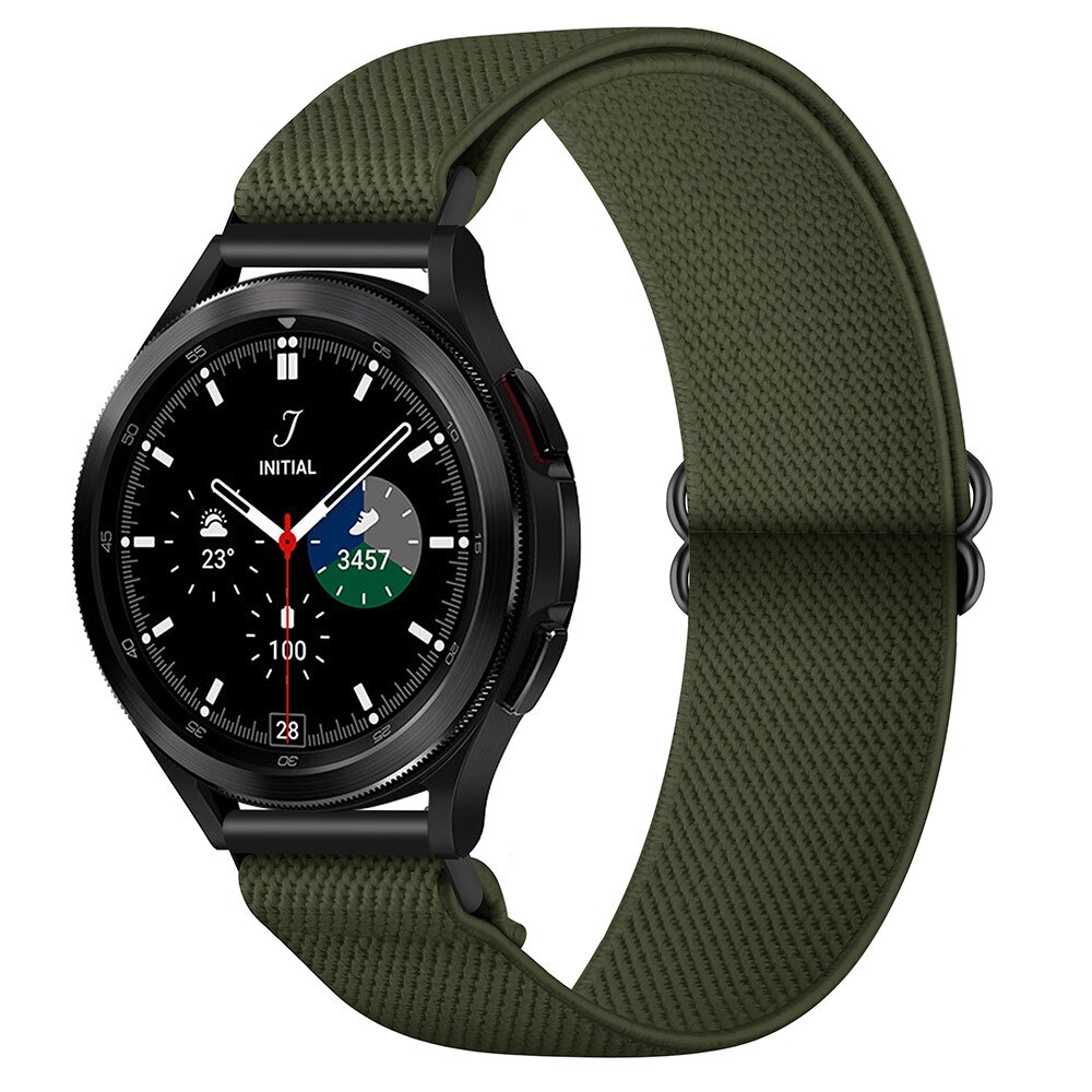 Cinturino in nylon elasticizzato Samsung Galaxy Watch 5 Pro 45mm verde scuro