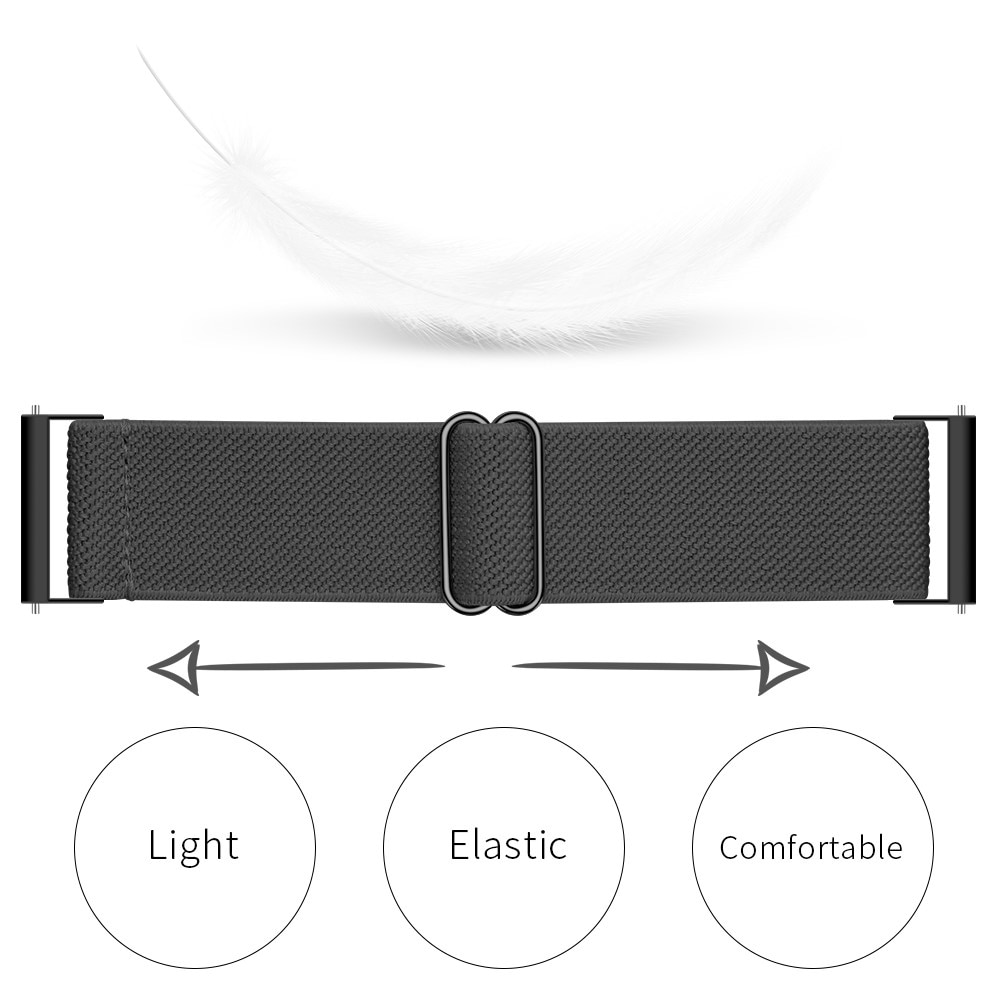 Cinturino in nylon elasticizzato Garmin Vivoactive 5, grigio scuro