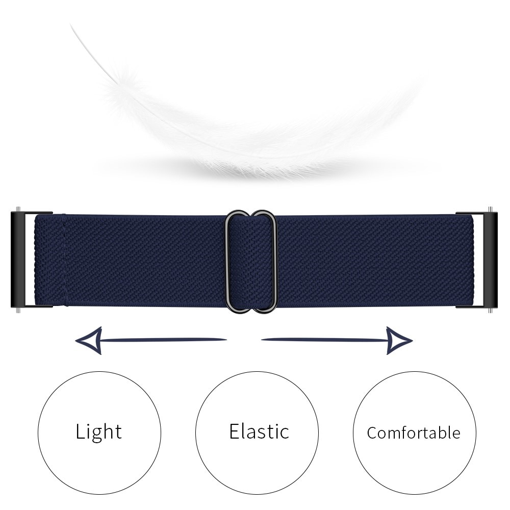Cinturino in nylon elasticizzato Samsung Galaxy Watch 4 Classic 46mm, blu scuro