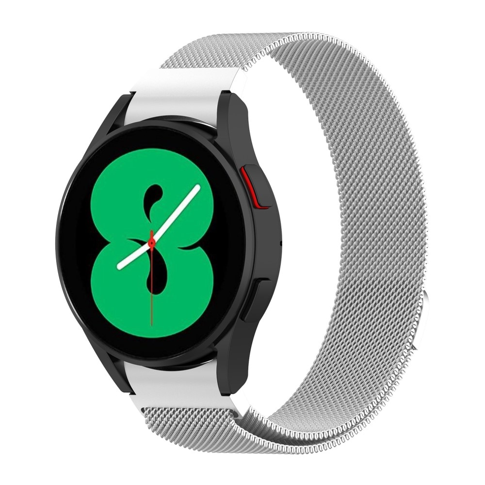 Loop in maglia milanese Full Fit Samsung Galaxy Watch 4 Classic 46mm D'argento