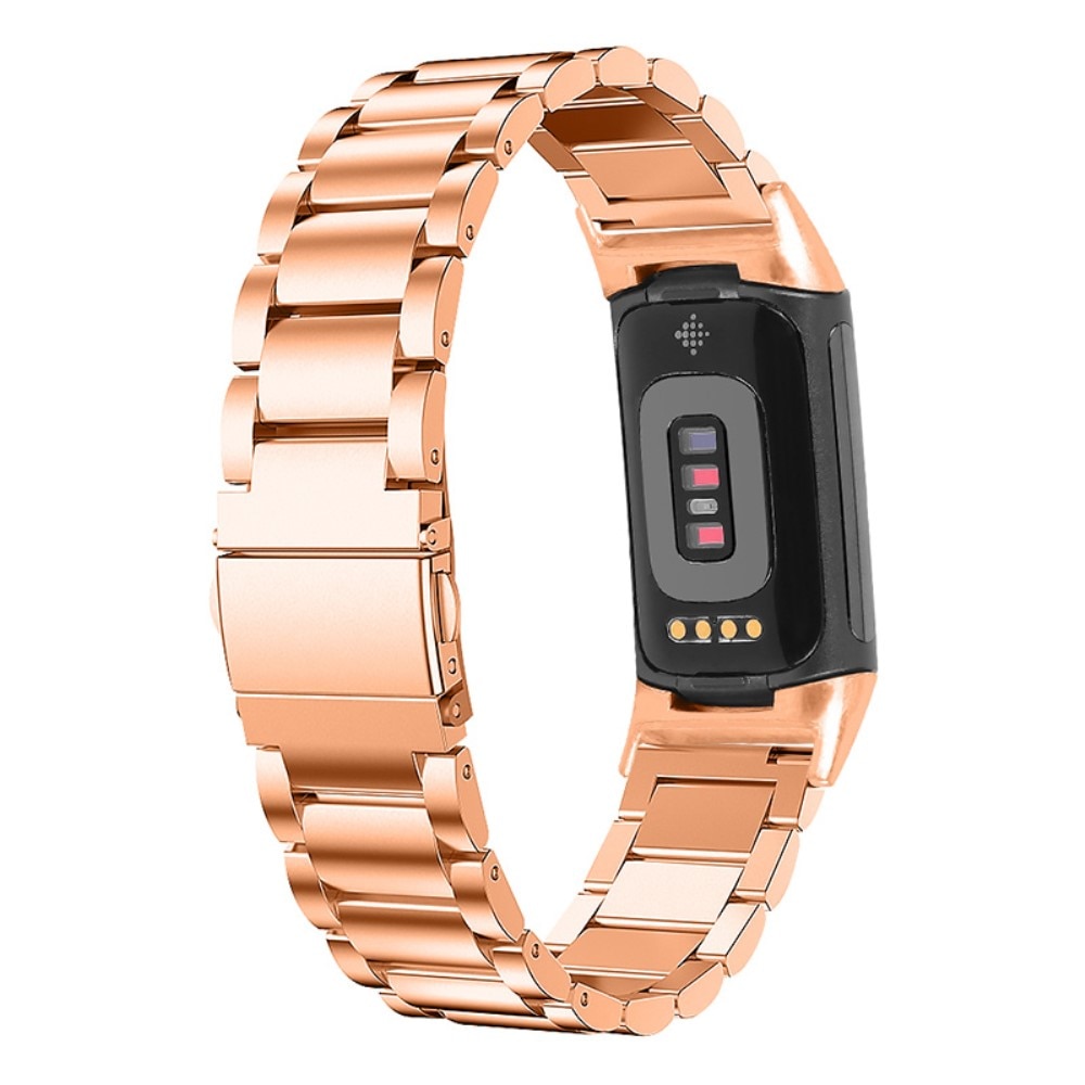 Cinturino in metallo Fitbit Charge 5 Oro Rosa