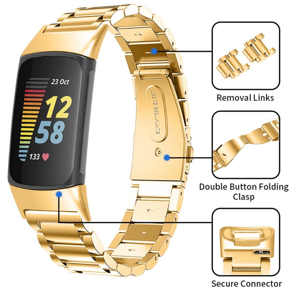 Cinturino in metallo Fitbit Charge 5 Oro