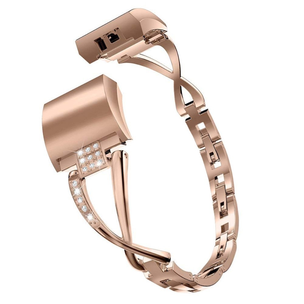 Cinturino Cristallo Fitbit Charge 6 Rose Gold