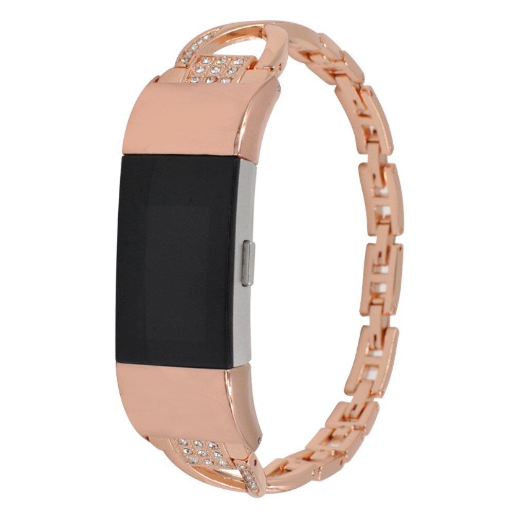 Cinturino Cristallo Fitbit Charge 6 Rose Gold