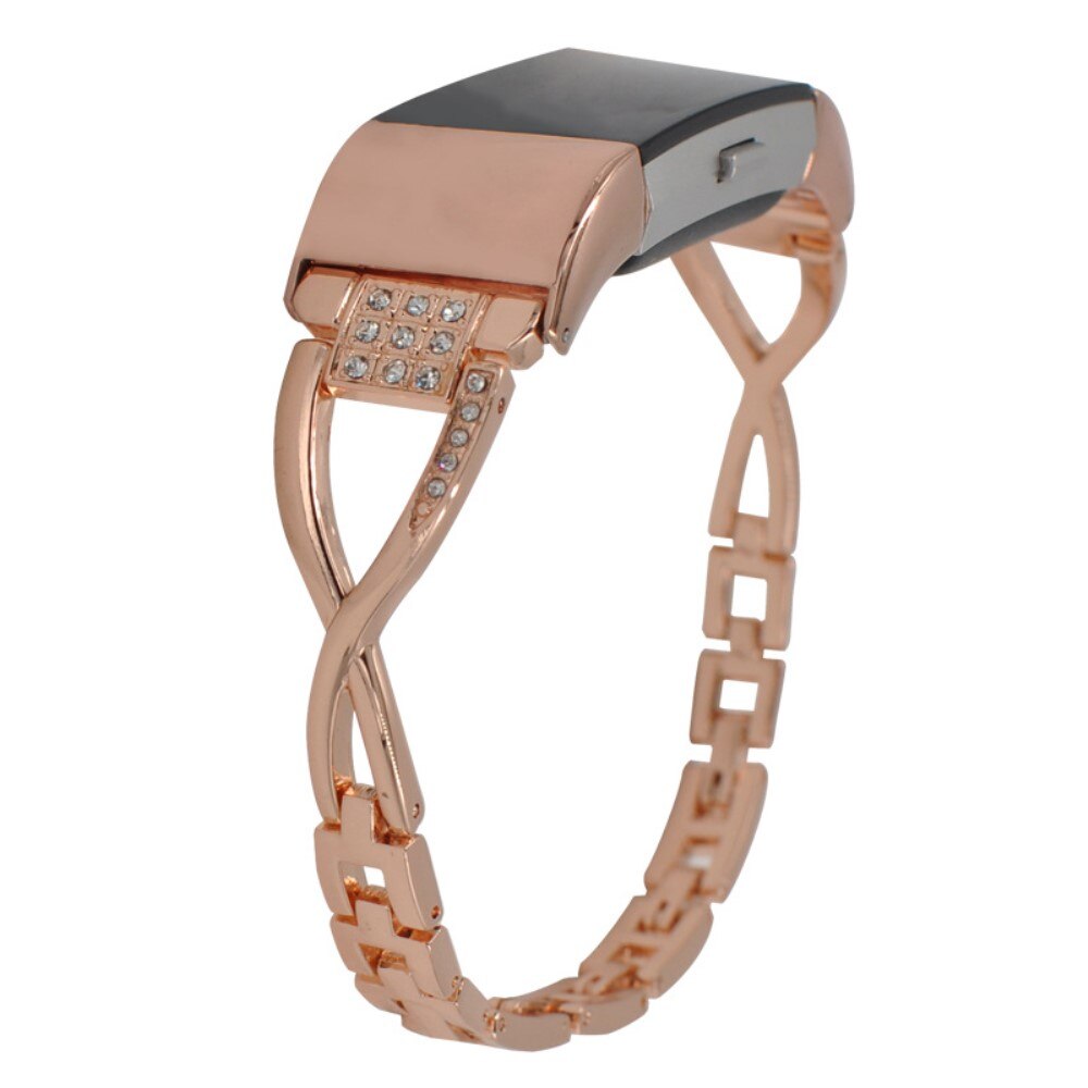 Cinturino Cristallo Fitbit Charge 6 Rose Gold