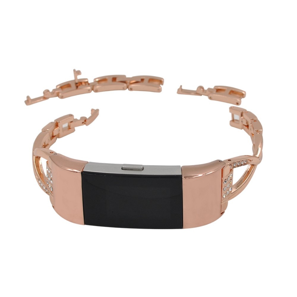 Cinturino Cristallo Fitbit Charge 6 Rose Gold