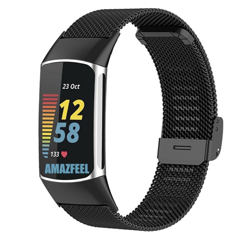 Cinturino in rete Fitbit Charge 6 Black