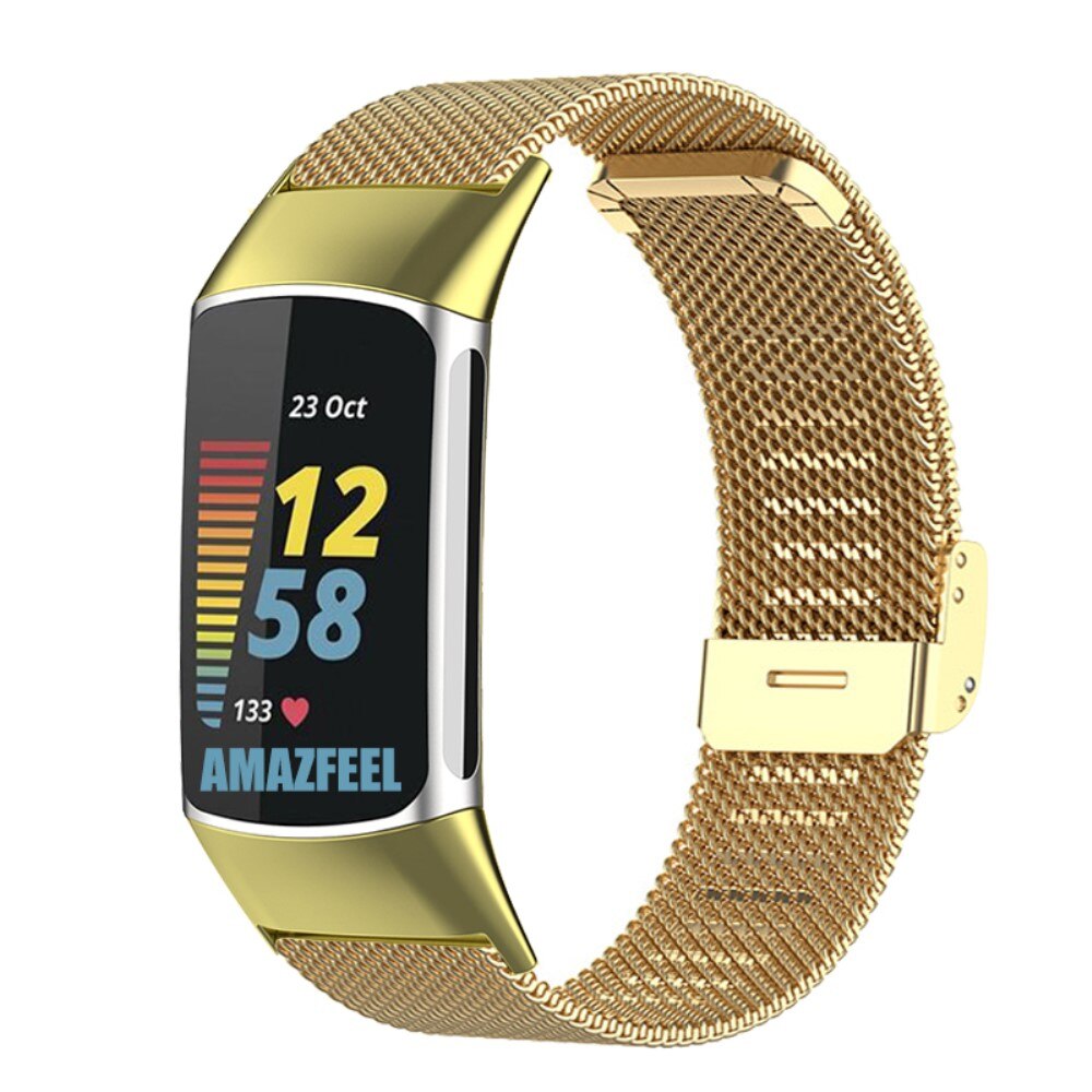 Cinturino in rete Fitbit Charge 5 Gold