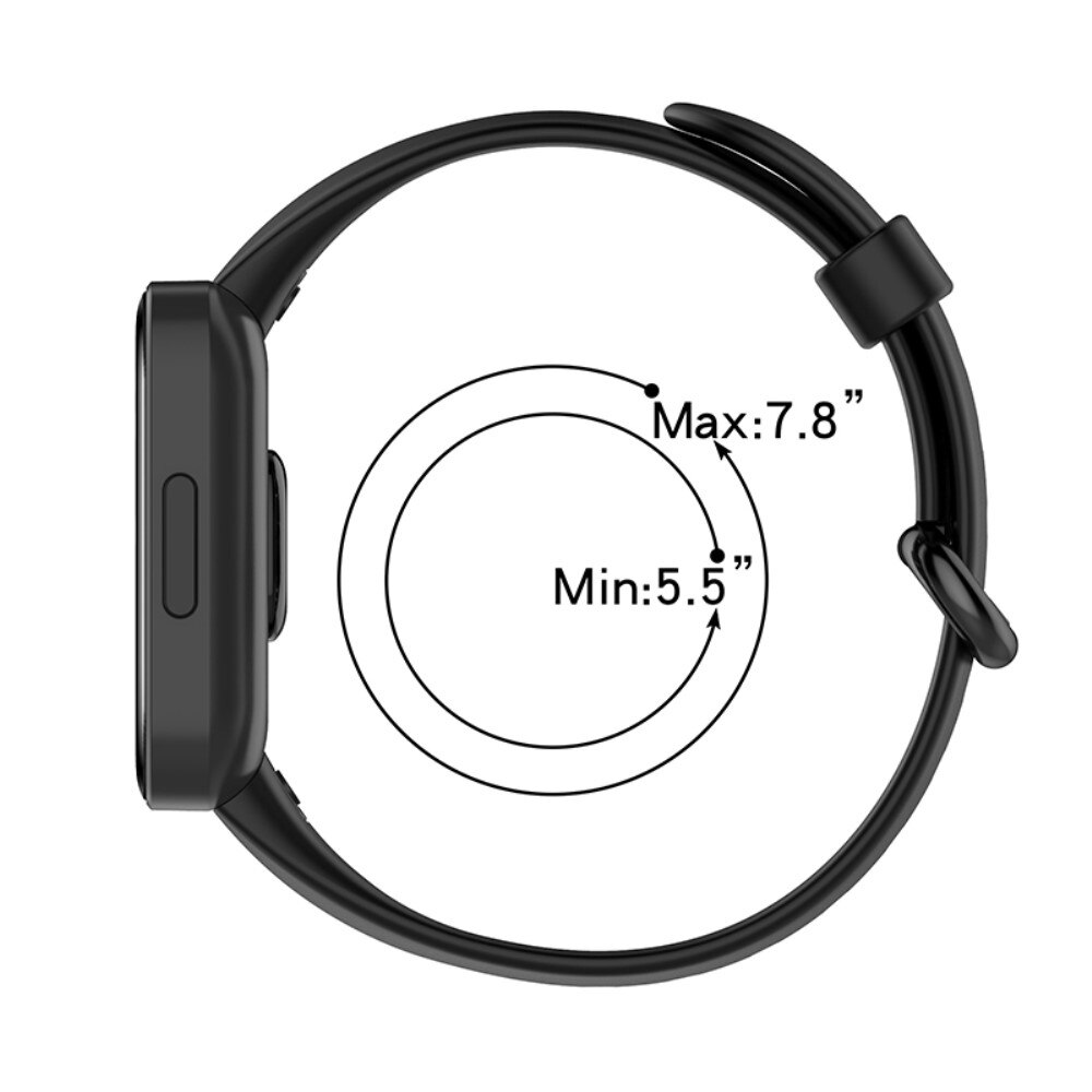 Cinturino in silicone Xiaomi Redmi Watch 2/2 Lite nero