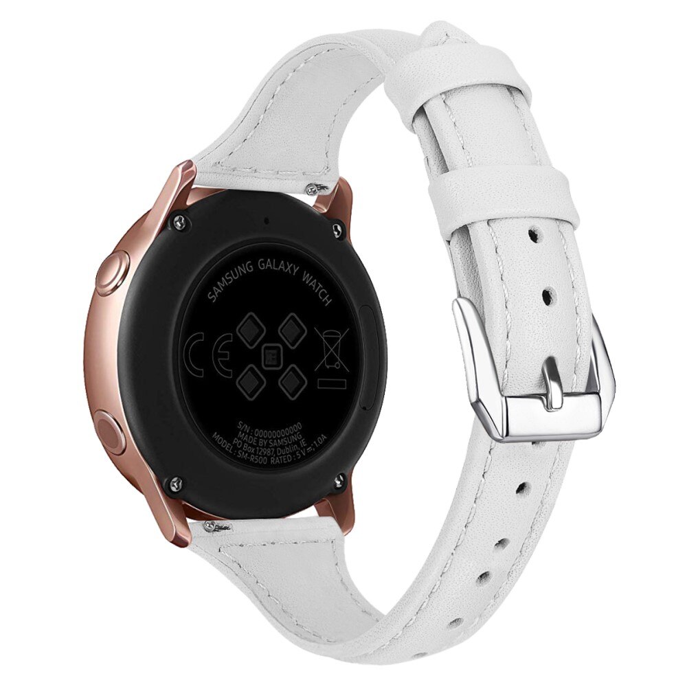 Cinturino sottile in pelle Amazfit GTS 4 Mini bianco