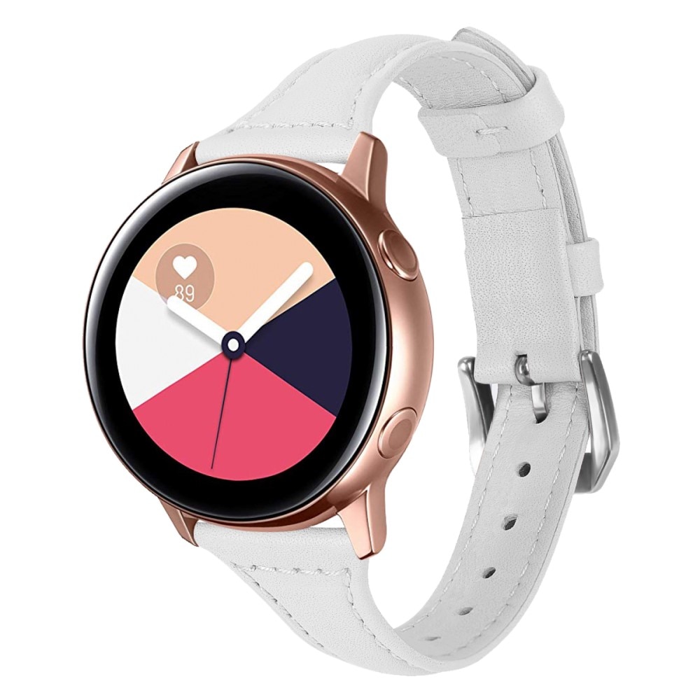 Cinturino sottile in pelle Samsung Galaxy Watch 5 40mm Bianco