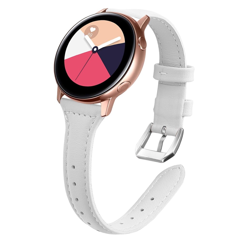 Cinturino sottile in pelle Samsung Galaxy Watch 5 Pro 45mm Bianco