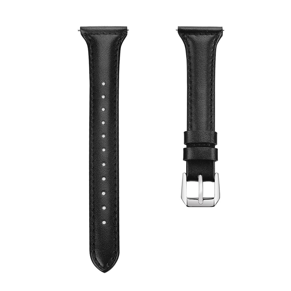 Cinturino sottile in pelle Garmin Vivomove Style nero