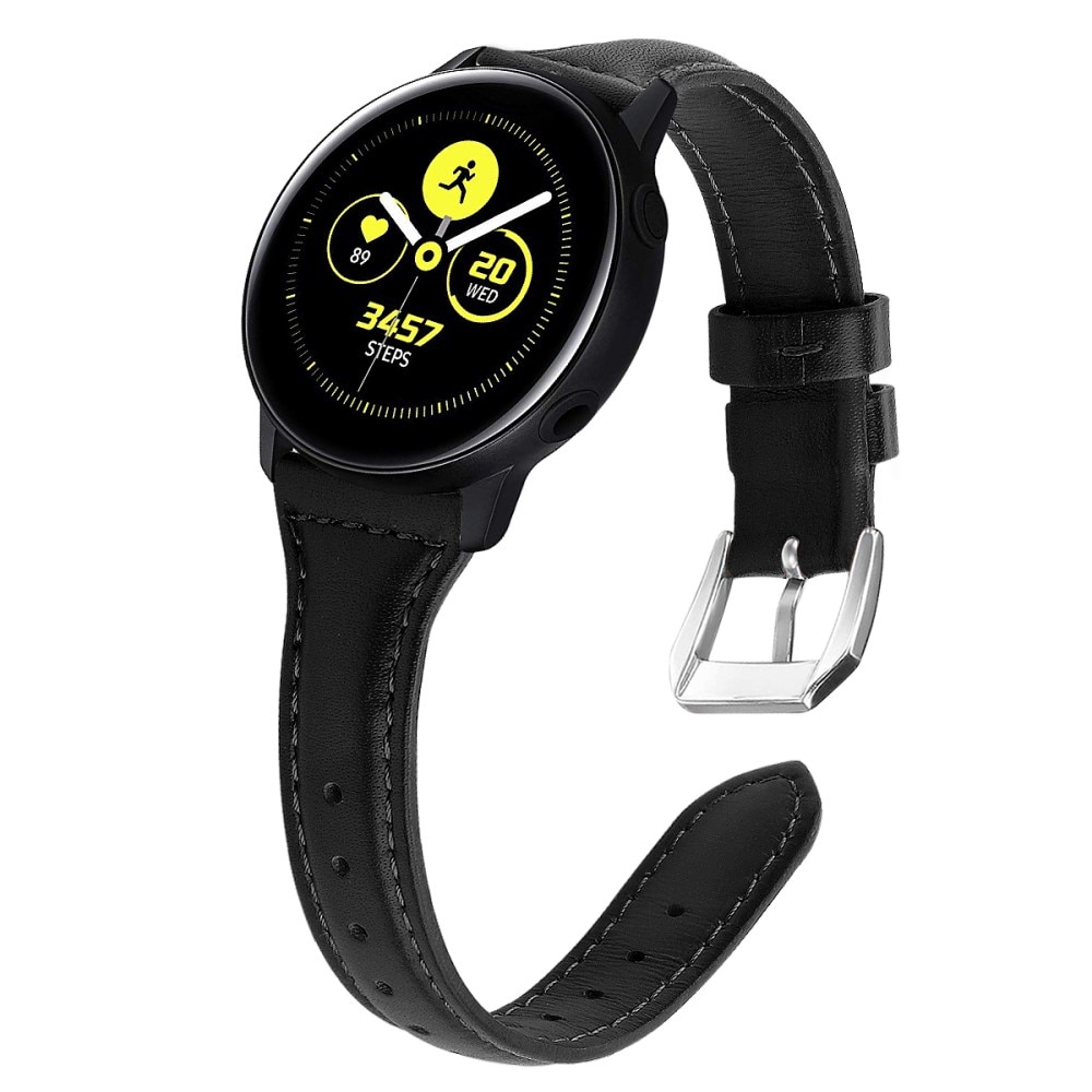 Cinturino sottile in pelle Samsung Galaxy Watch 5 Pro 45mm Nero