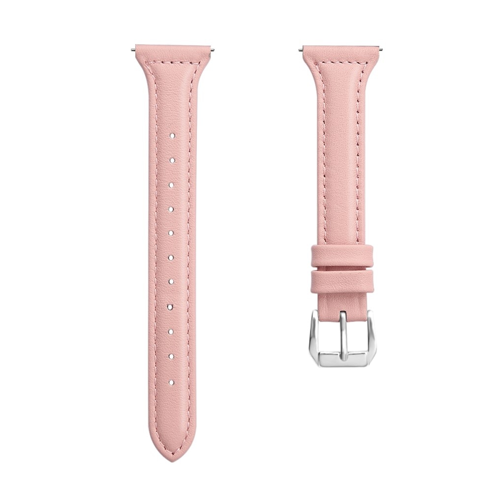 Cinturino sottile in pelle Withings ScanWatch Horizon rosa
