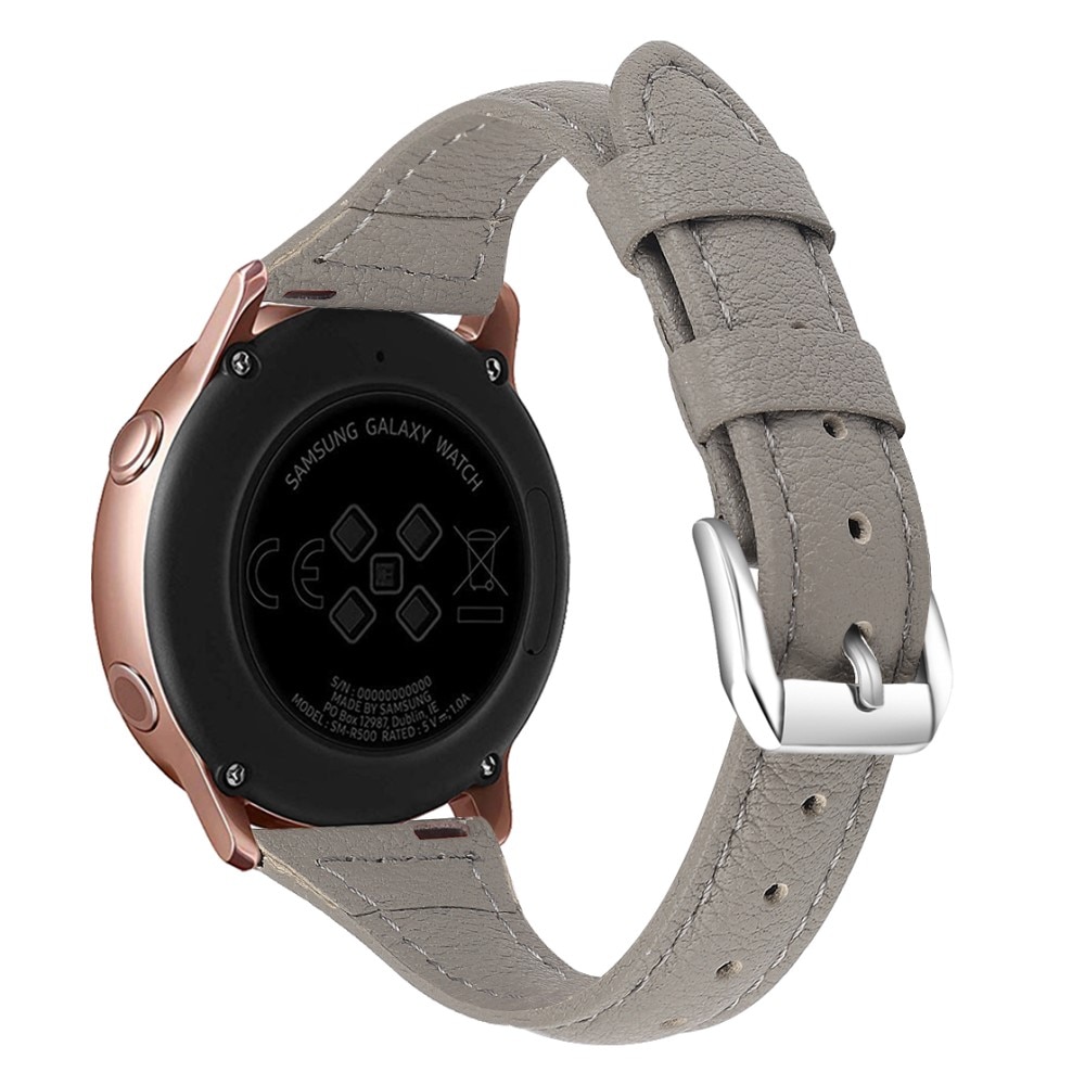 Cinturino sottile in pelle Samsung Galaxy Watch 4 40mm grigio