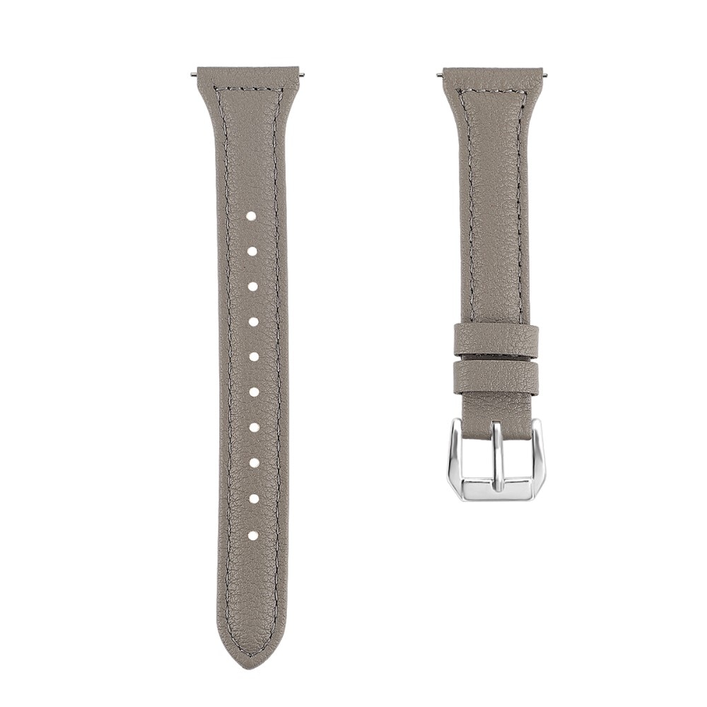 Cinturino sottile in pelle Withings ScanWatch Horizon grigio