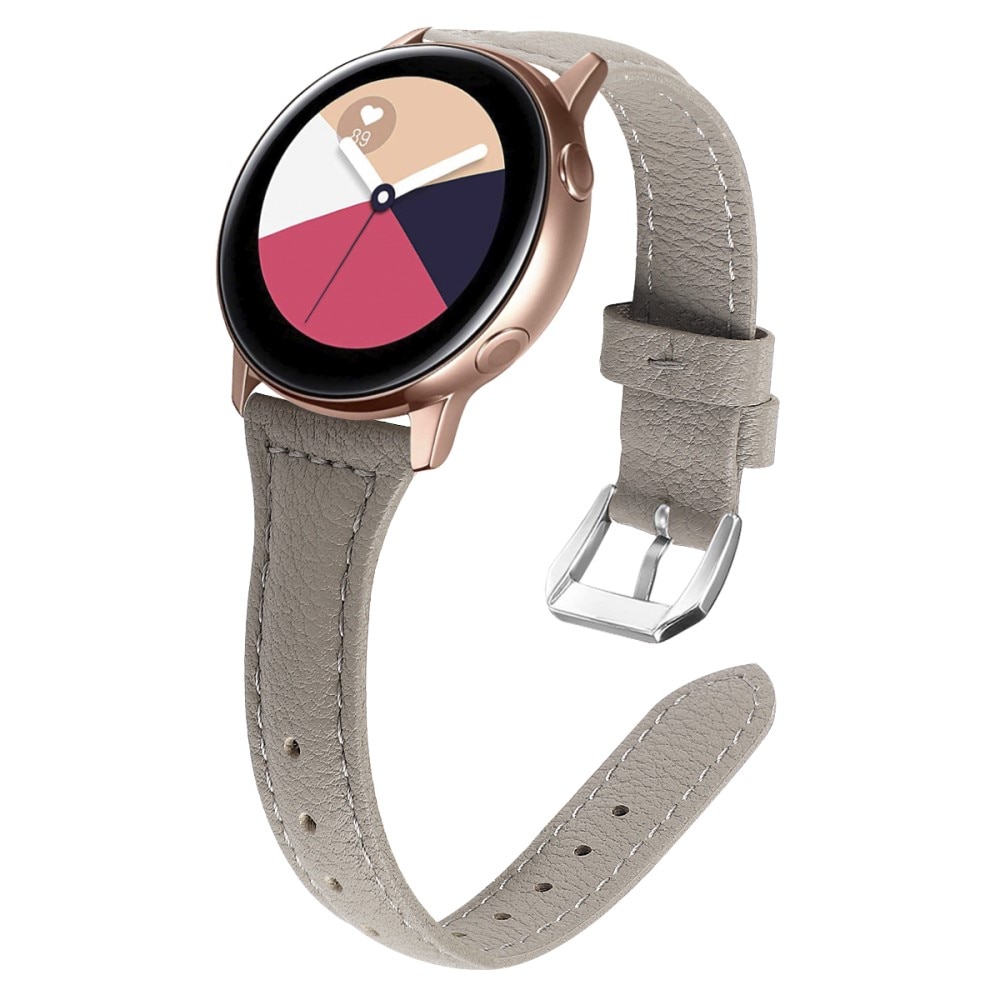 Cinturino sottile in pelle Samsung Galaxy Watch 42mm Grigio