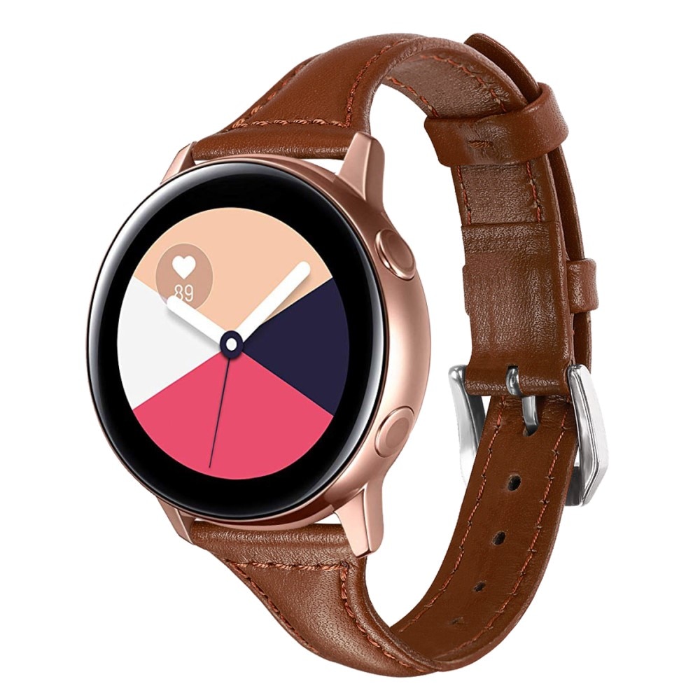 Cinturino sottile in pelle Samsung Galaxy Watch 5 Pro 45mm Marrone