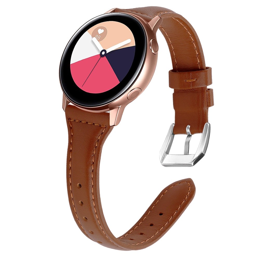 Cinturino sottile in pelle Samsung Galaxy Watch 5 Pro 45mm Marrone