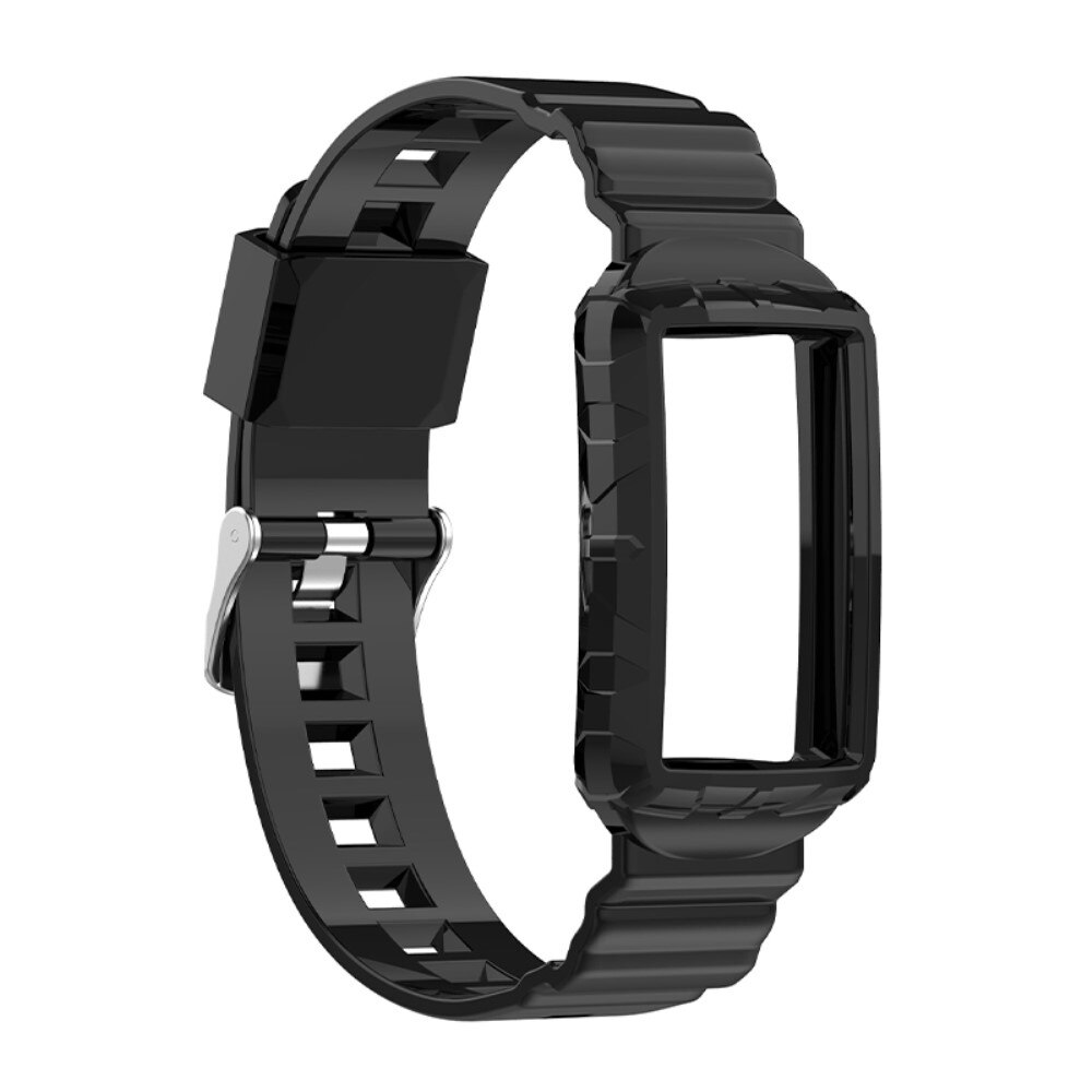 Cinturino in silicone per Fitbit Charge 3/4/5, nero