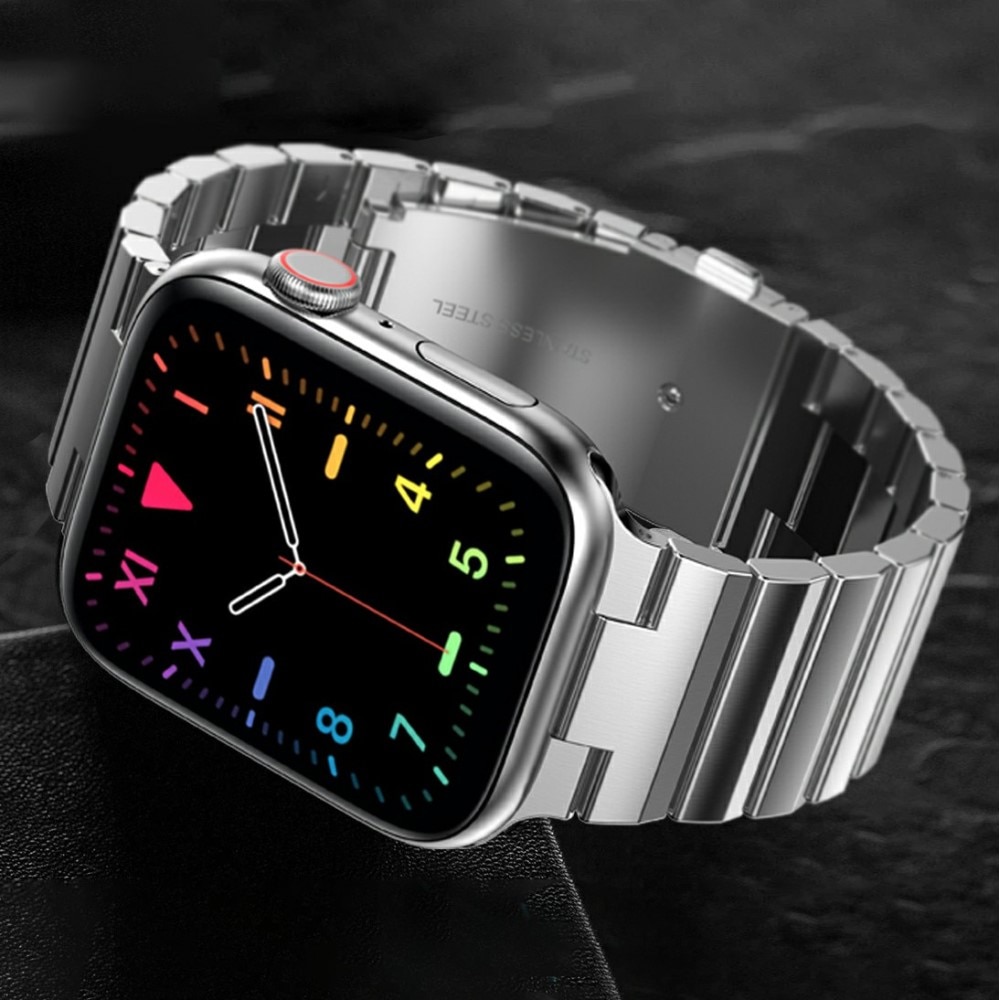 Bracciale a maglie Apple Watch 41mm Series 9 d'argento