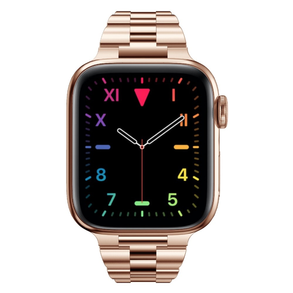 Cinturino sottile in metallo Apple Watch 45mm Series 7 oro rosa