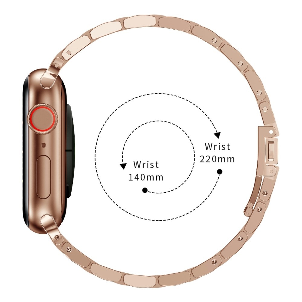 Cinturino sottile in metallo Apple Watch 45mm Series 7 oro rosa