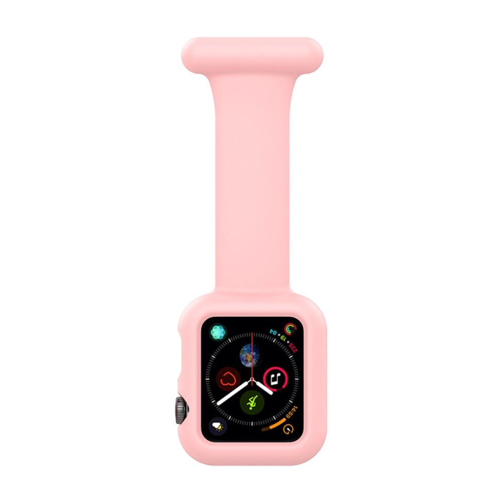 Orologi da infermiere custodia in silicone Apple Watch 41mm Series 8 rosa