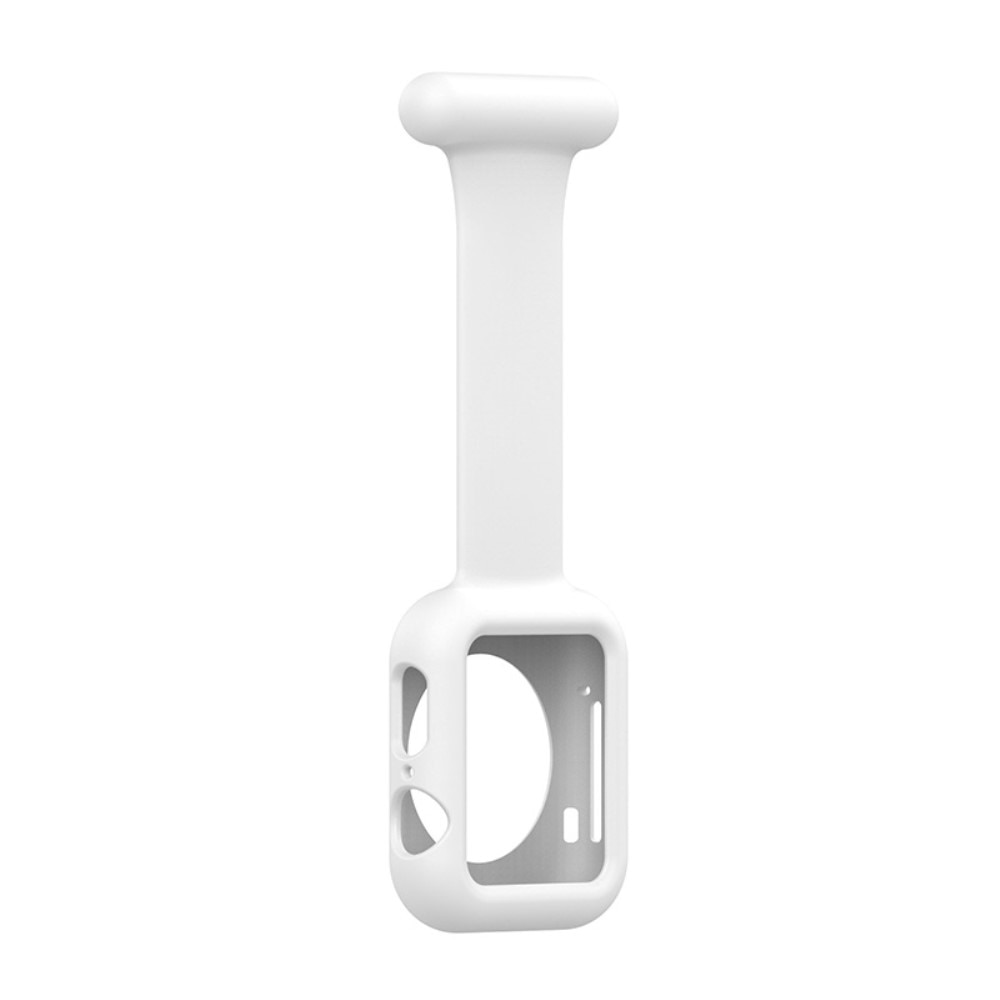 Orologi da infermiere custodia in silicone Apple Watch 38mm bianco