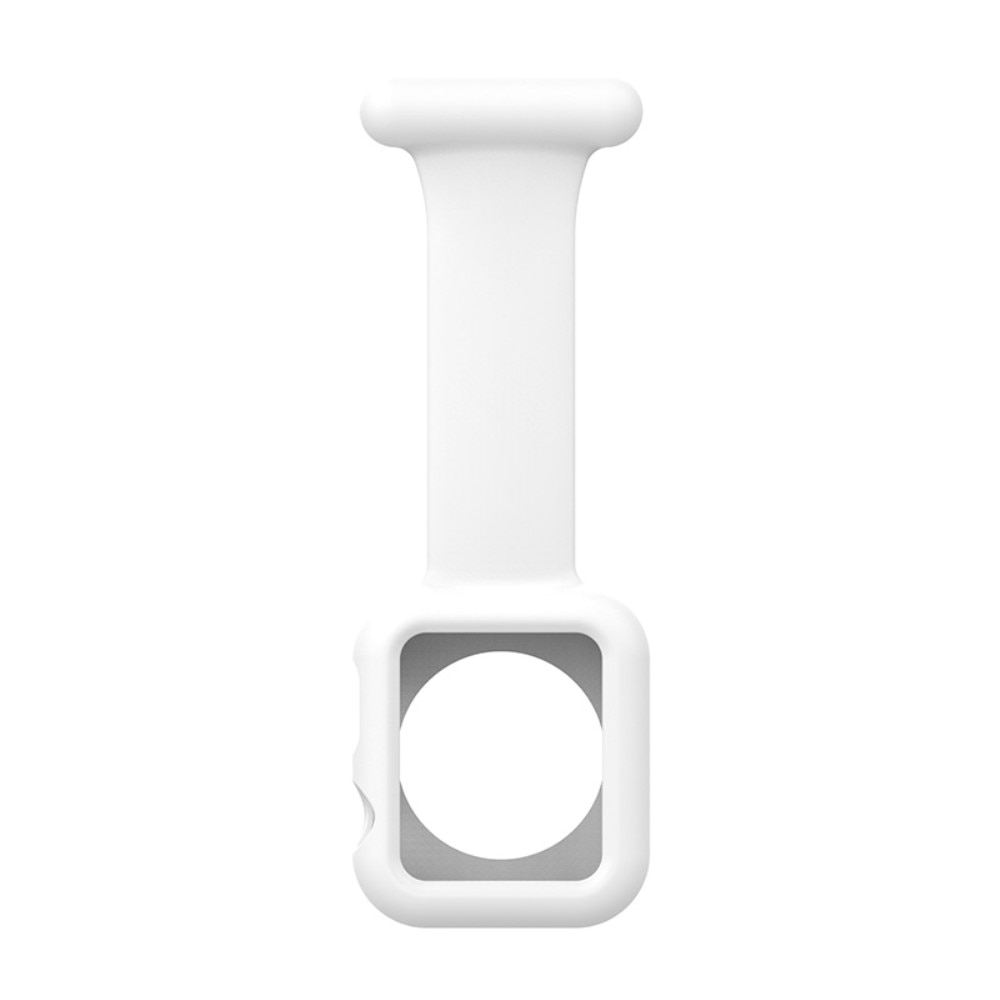 Orologi da infermiere custodia in silicone Apple Watch 41mm Series 8 bianco